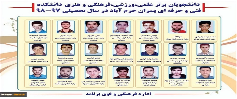 دانشجویان برتر سال 98 2
