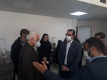 بازدید رئیس دانشگاه لرستان از کارگاه تولید ماسک در دانشکده فنی و حرفه ای دختران خرم آباد 2