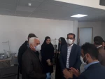 بازدید رئیس دانشگاه لرستان از کارگاه تولید ماسک در دانشکده فنی و حرفه ای دختران خرم آباد 5