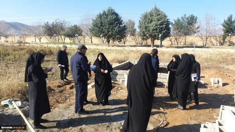 آماده سازی قبور مطهر شهدای گمنام دانشگاه فنی و حرفه ای استان لرستان 2