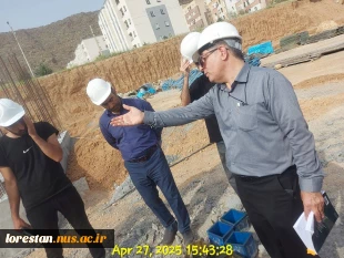 بازدید علمی دانشجویان مقطع کارشناسی مهندسی عمران دانشکده ی ملی مهارت پسران خرم آباد از پروژه نهضت ملی مسکن اداره کل راه و شهرسازی استان لرستان  6